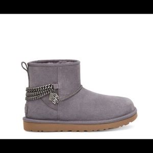 UGG Women Classic Mini Chains color Shade (grayish purple). One size 6 left.